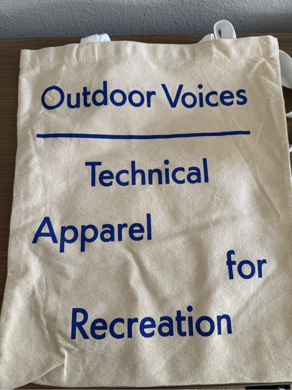 Outdoor Voices canvas tote